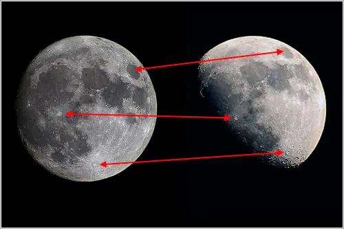 Las fases de la cara oculta de la Luna