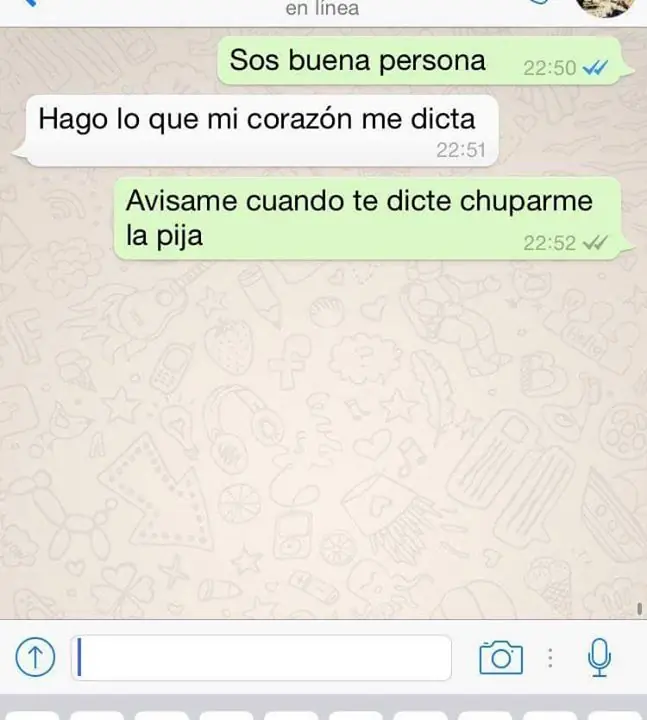 Me lo contaron por WhatsApp