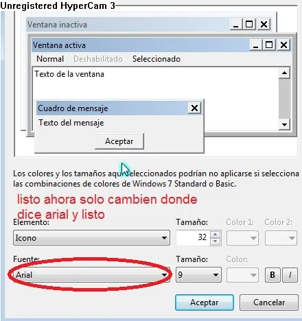 como cambiar la fuente de tu pc (la letra)