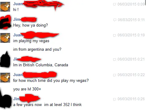 Conversacion con un Canadiense por face, propia