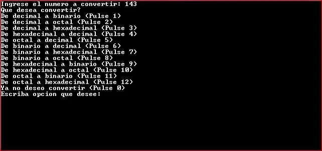 Mi propio programa de sistemas de numeracion - Programacion