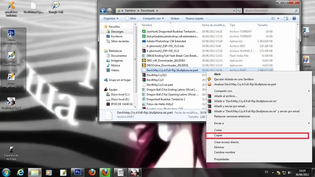 Como reanudar descargas fallidas con firefox