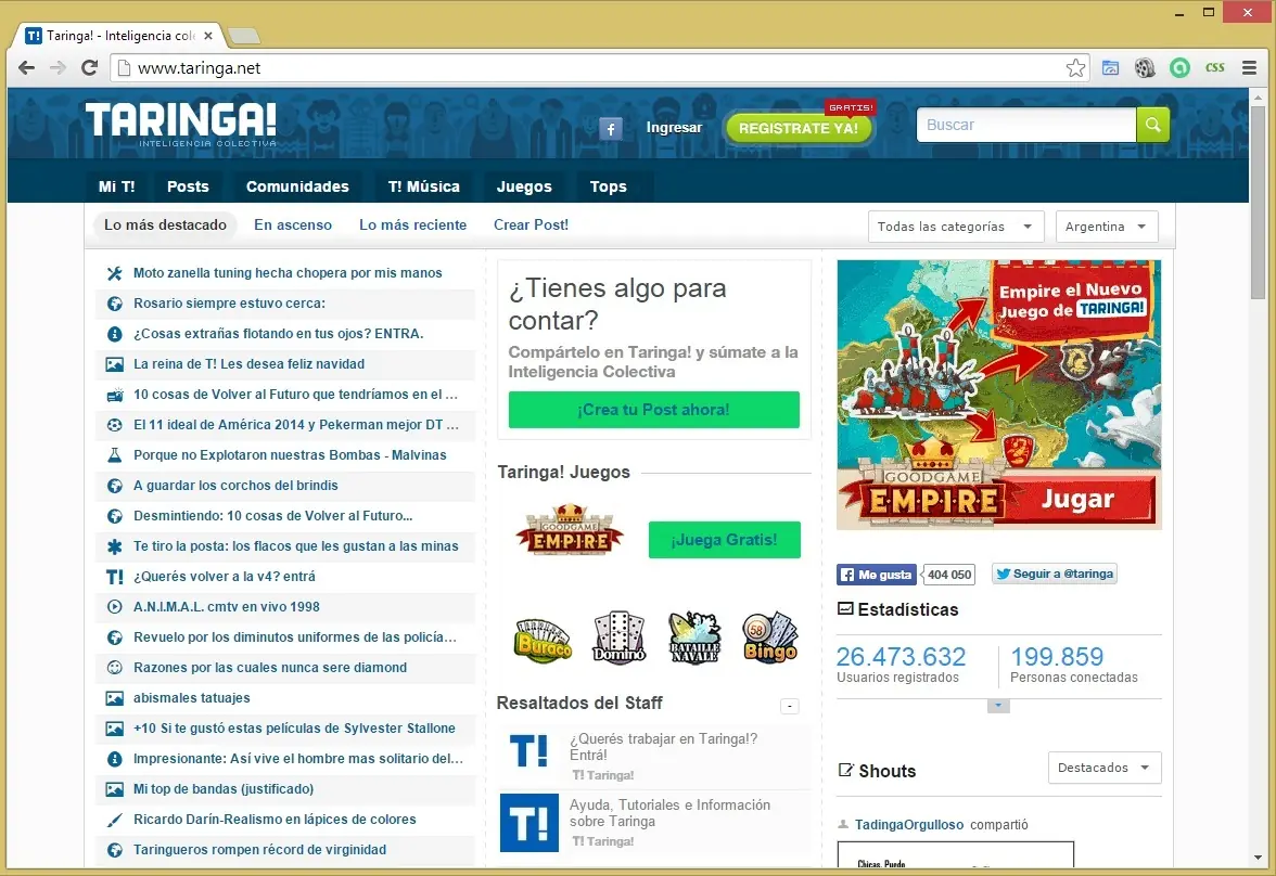 Vuelve a la Taringa! V5