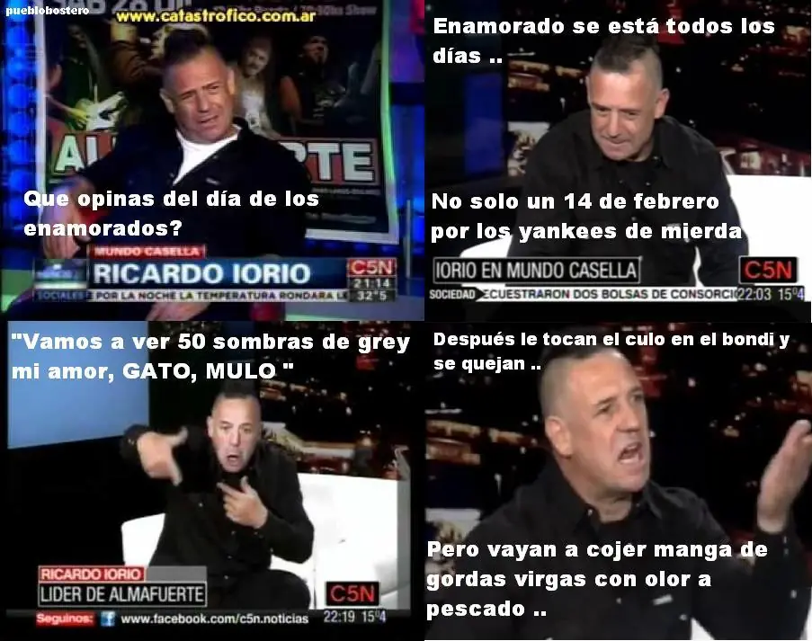 Ricardo Iorio opina sobre el día de los enamorados