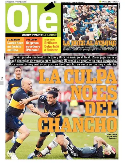 Si sos bostero no compres Olé