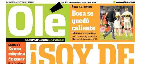 Si sos bostero no compres Olé