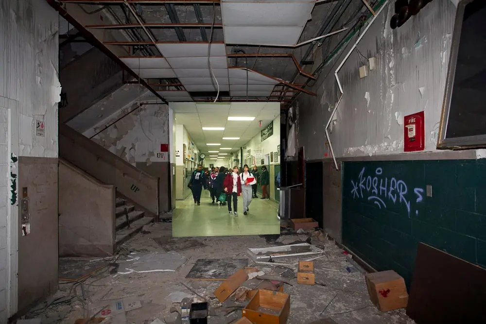 El antes y el después de una escuela abandonada en detroit El antes y el después de una escuela abandonada en detroit