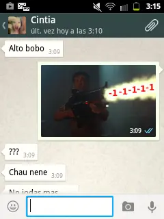 Una minusa me dijo que no la ponia ni en pedo y te lo cuento