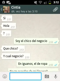 Una minusa me dijo que no la ponia ni en pedo y te lo cuento