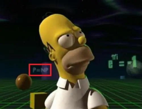 Los simpsons afirman que P=NP
