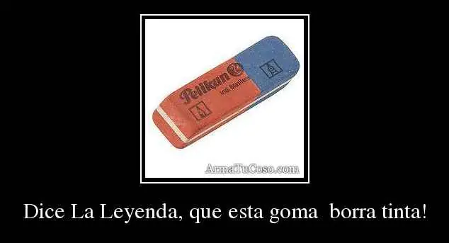 ¿Por que la goma borra el lapiz? +1