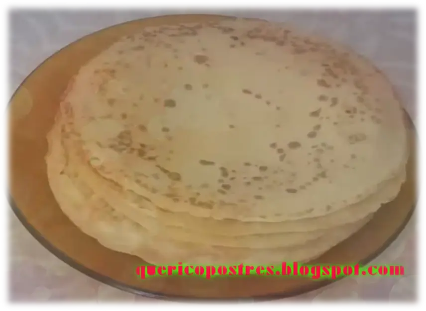 Masa básica para Crepes o panqueques