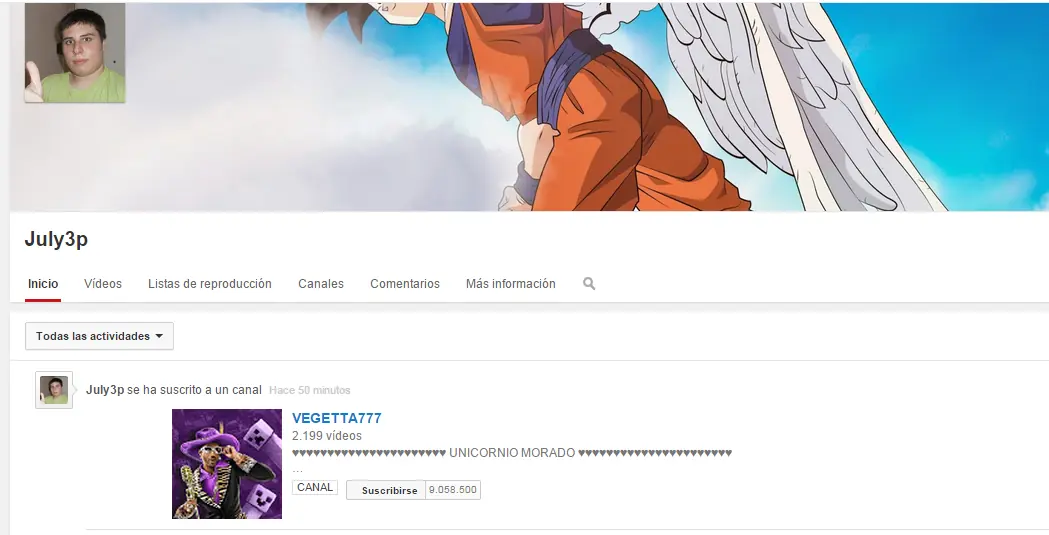 july3p se ha suscrito al canal de vegetta777