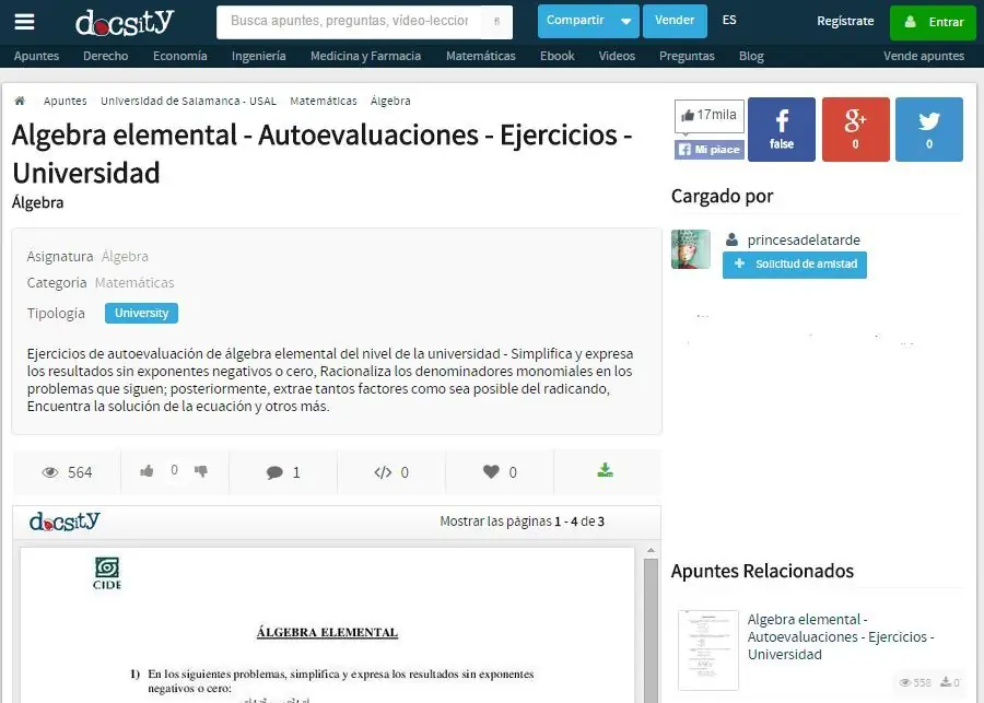 examen de algebra