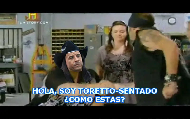 Toretto sentado yo te banco Toretto sentado yo te banco