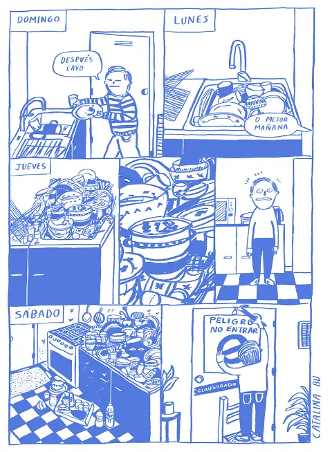 cosas cotidianas cuando vives solo o sola