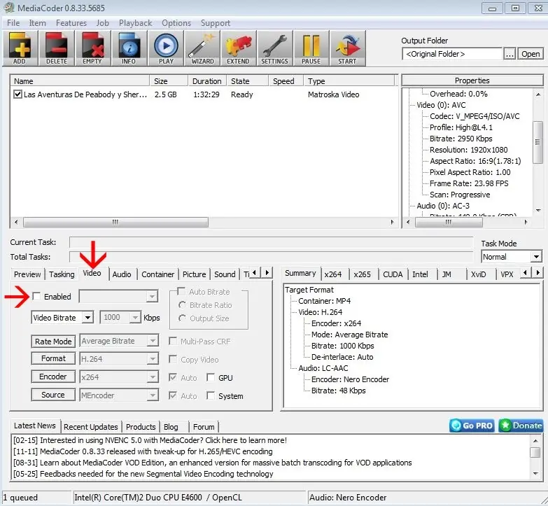 pelicula MKV sin audio en led tv