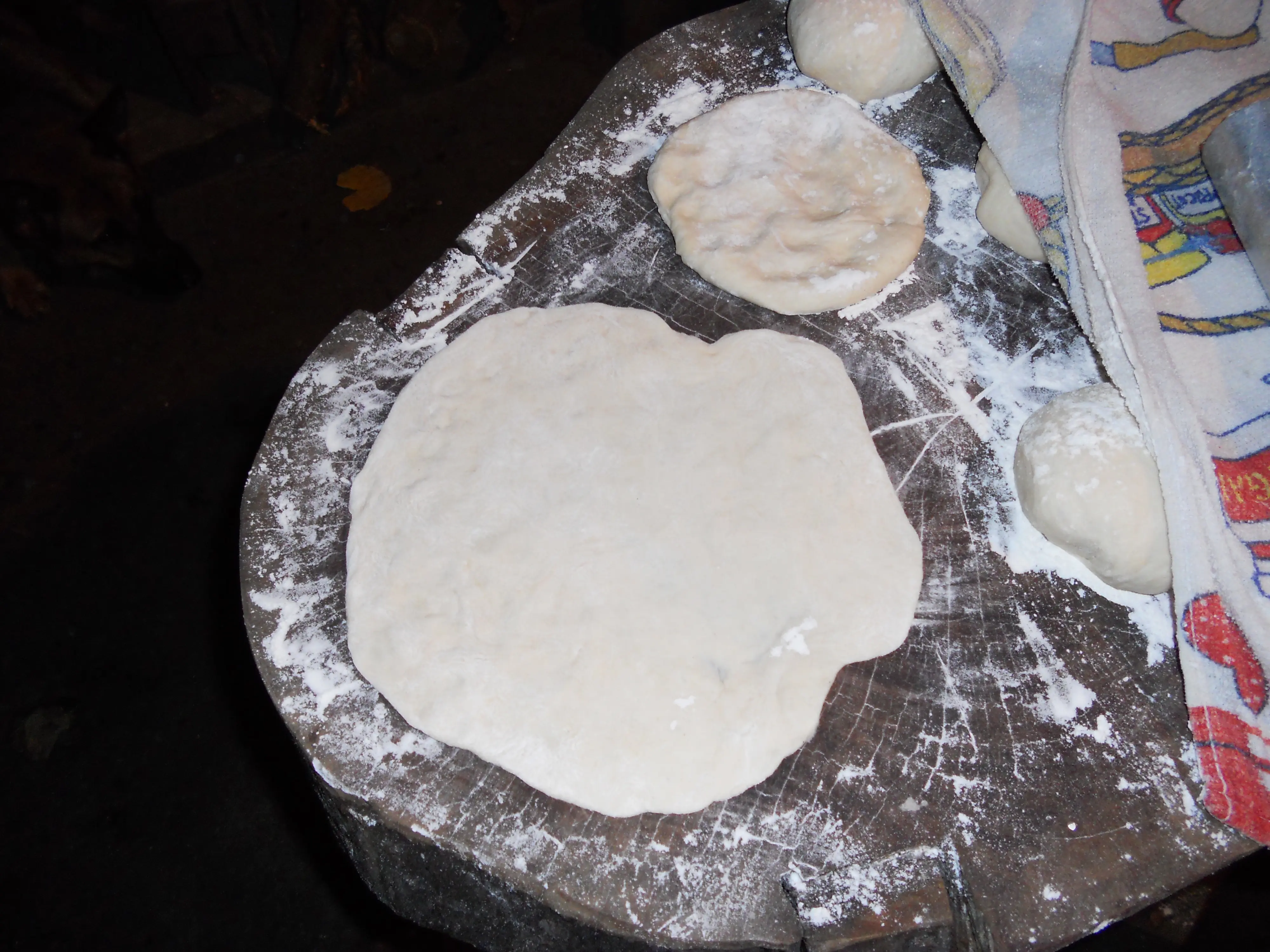 Lehmeyun casero en horno de leña