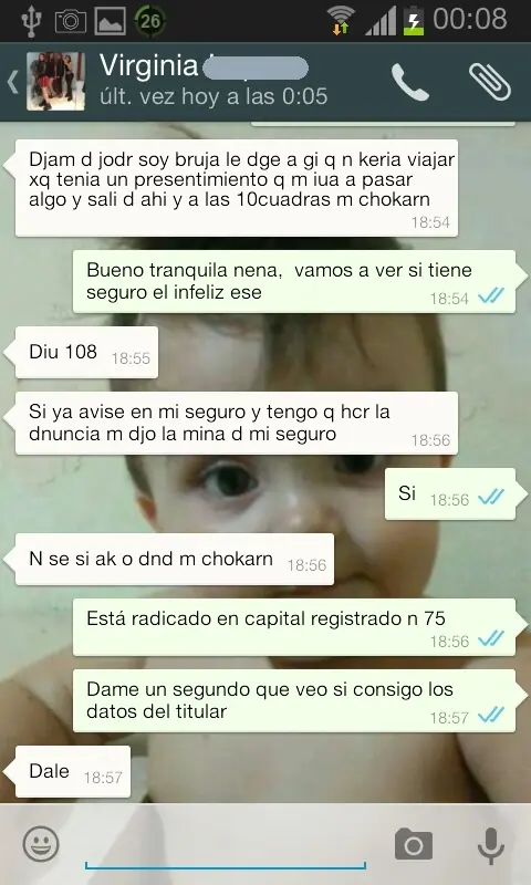 Te chocaron? Entra papu