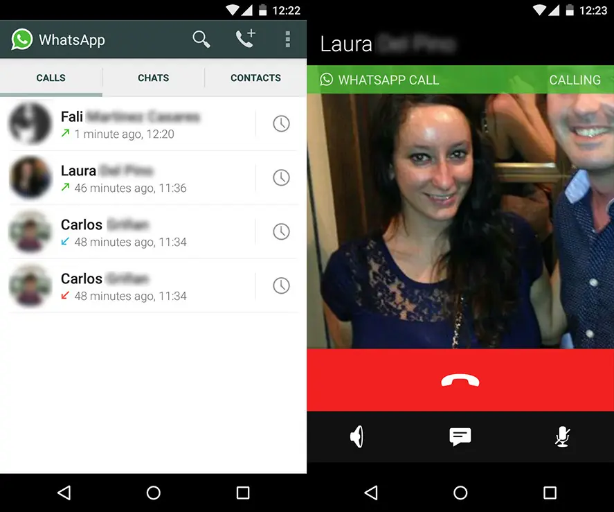 Ya están Disponibles las llamadas desde WhatsApp