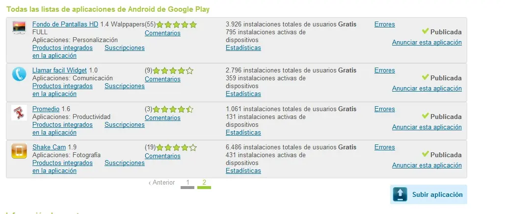 Android: Mis aplicaciones Android [Ganancias+Bonus]