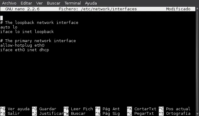 reinicio de redes en Debian : /etc/init.d/networking restart