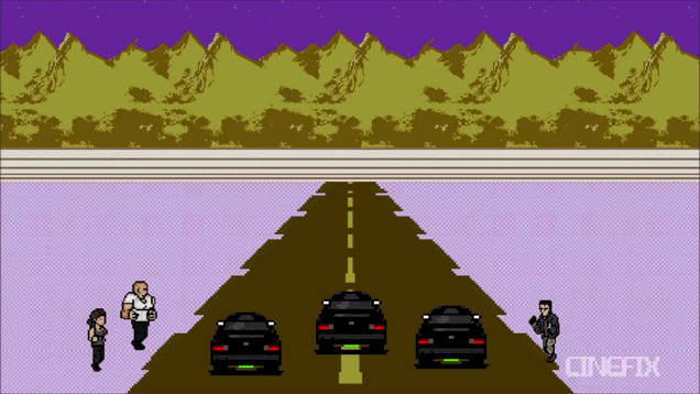 The Fast And The Furious como un juego de SNES Racing