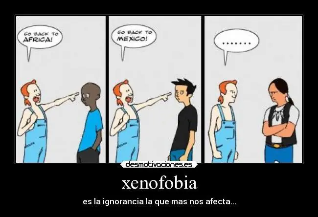 Xenofobos, me dan asco