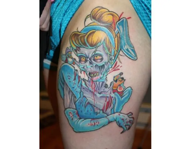 11 escalofriantes tatuajes de Disney para cambiar un poco