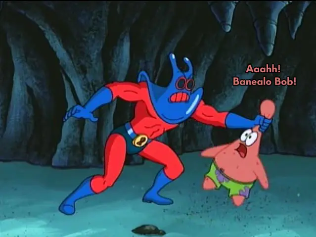 Entrenamiento T! con Bob esponja.