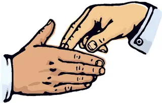 dar la mano