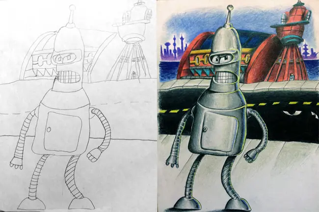 Este padre da vida a los dibujos de sus hijos