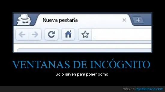 Ventana de incógnito yo te banco