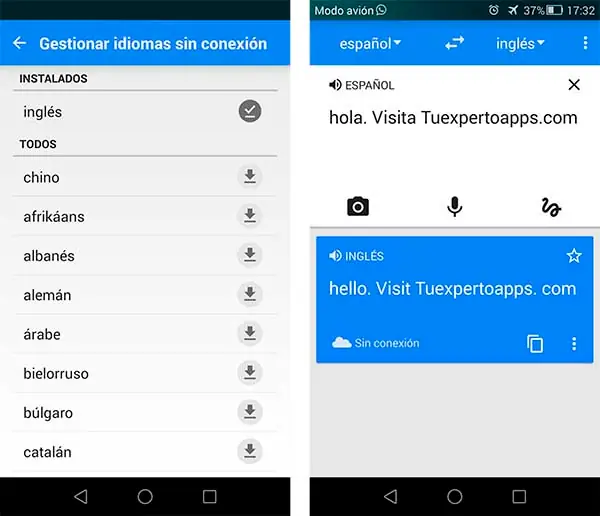 traductor sin internet