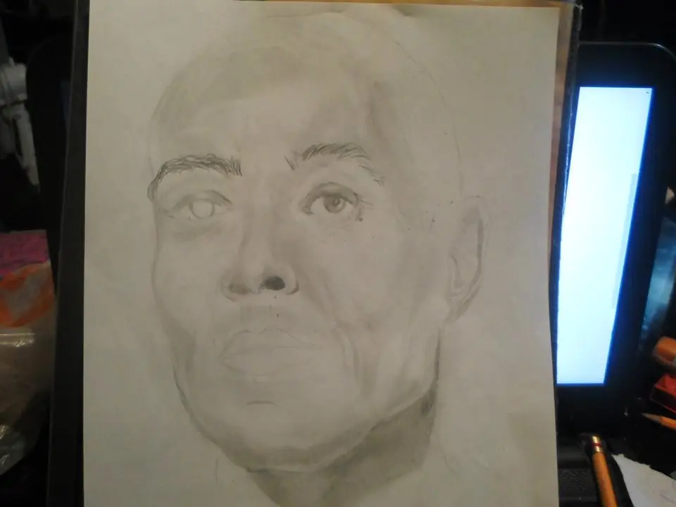 Retrato de Gus Fring de Breaking bad