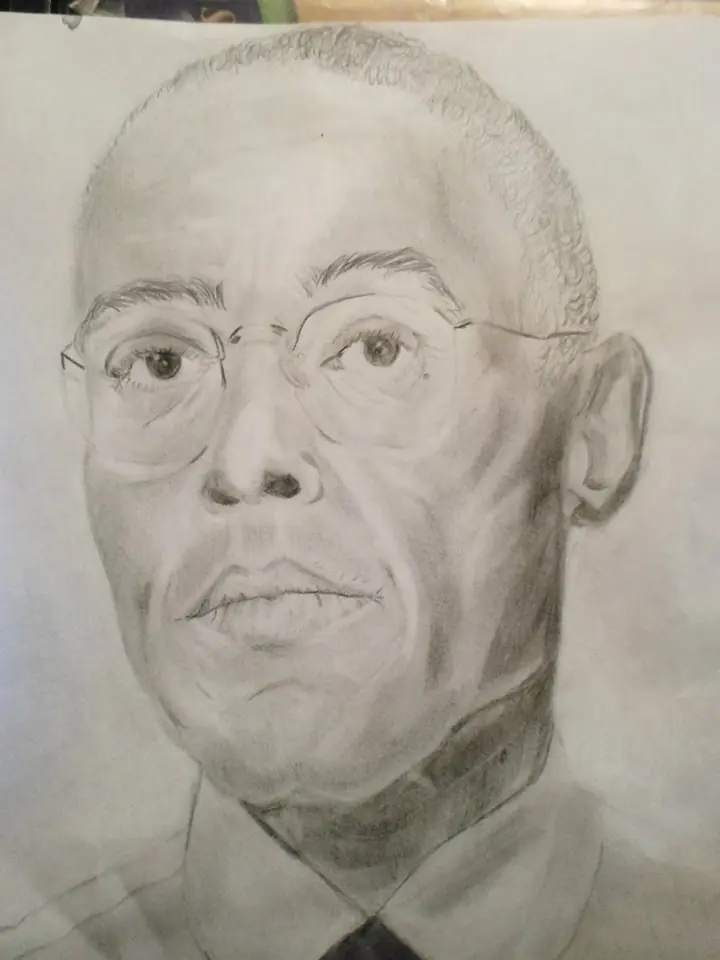 Retrato de Gus Fring de Breaking bad