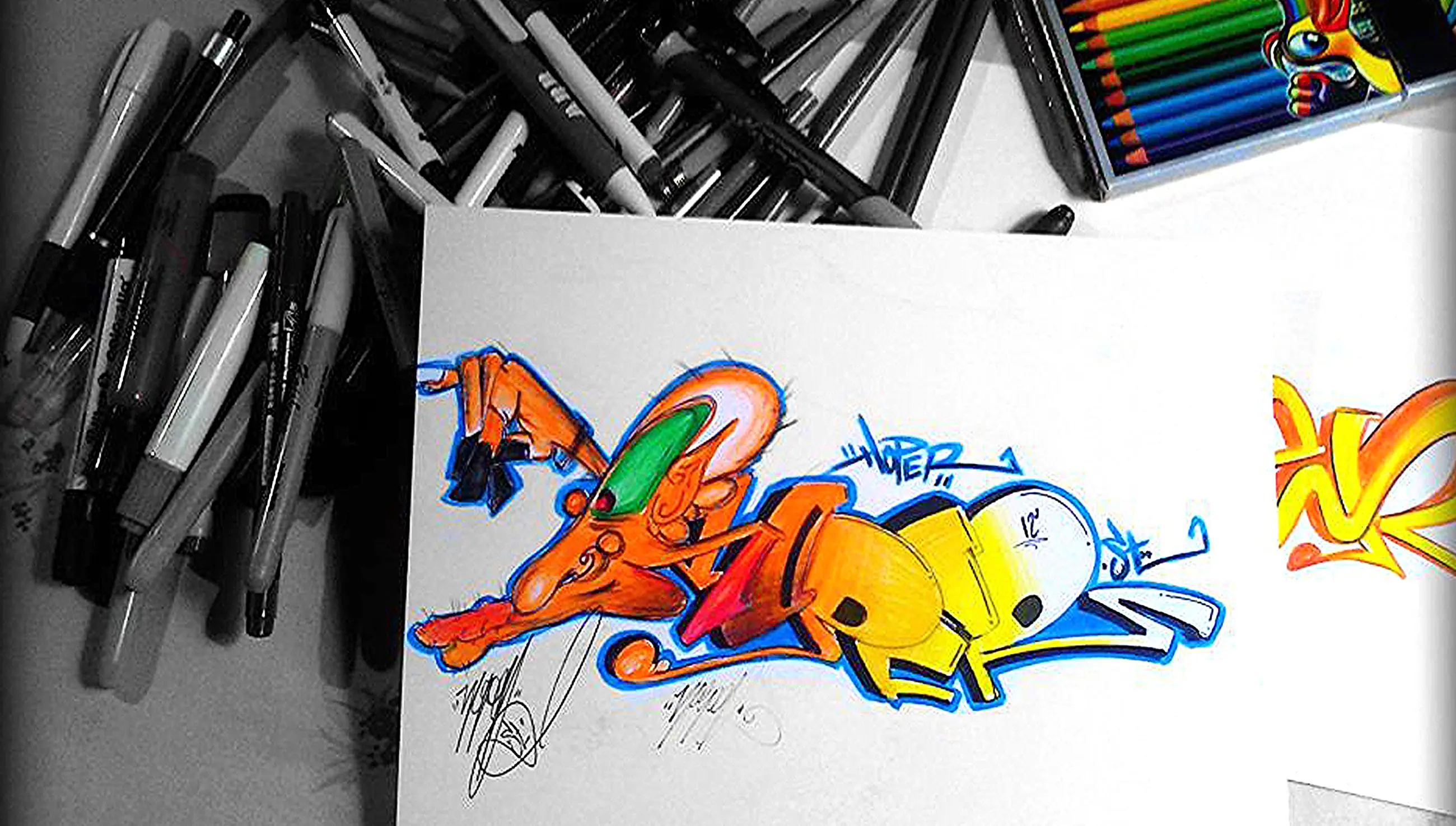 graffiti bombing