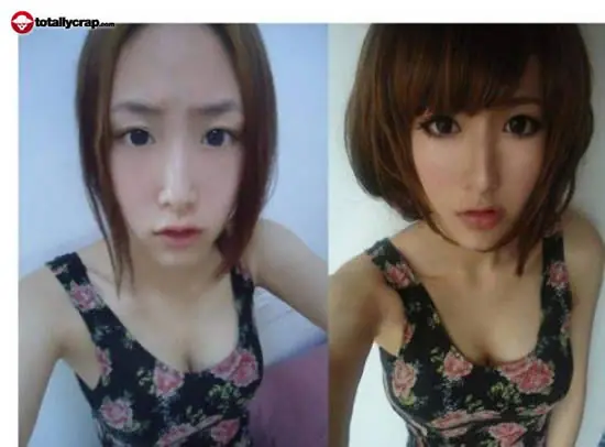 Asiáticas, un poco de maquillaje, algo de photoshop y...