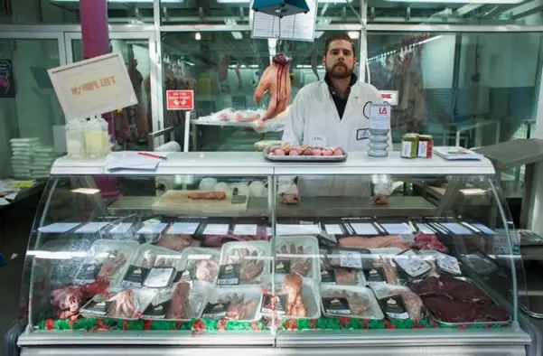 Una tienda macabra que vende carne humana