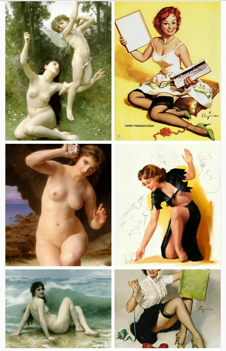 El "inventor" de las chicas pin-up