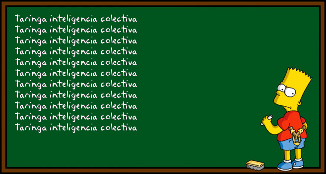 Poner lo que deseemos en el pizarron de Bart