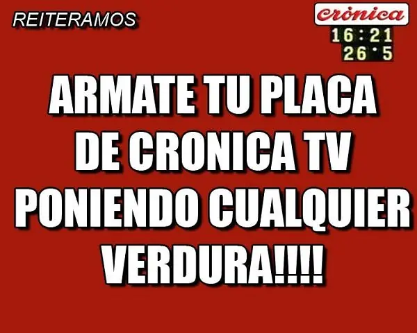 Como crear tu placa roja de Cronica TV, sirve para Facebook