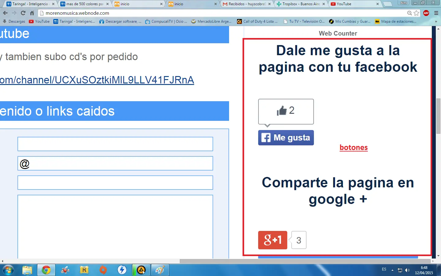 pagina web gratis