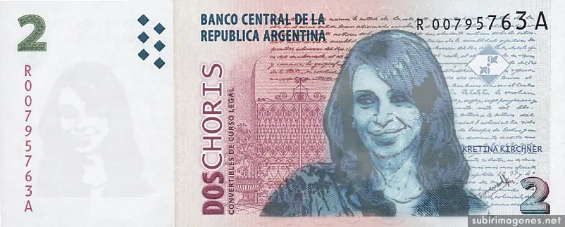 Los $100 "Evita" no aptos para cajeros xd
