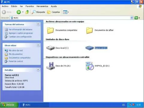como partir un disco duro