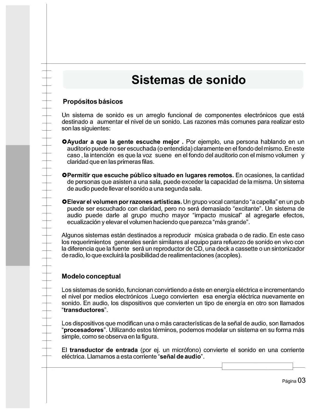 sonido profesional