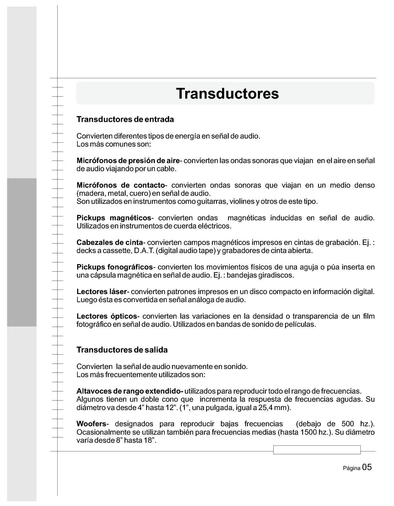tecnico de audio