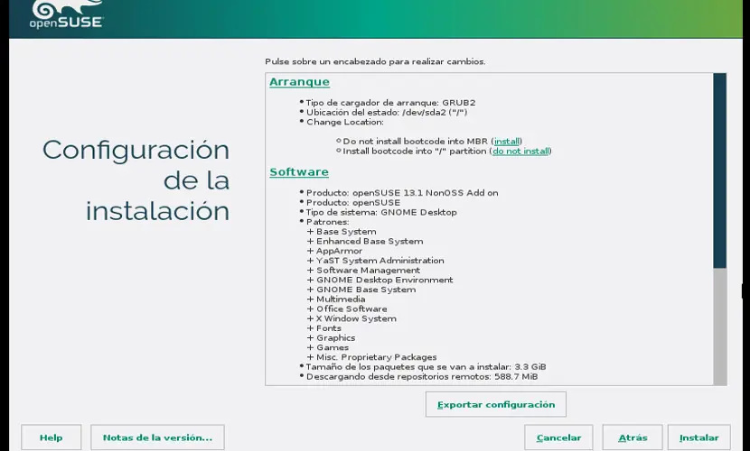 Como instalar OpenSUSE 132 en nu