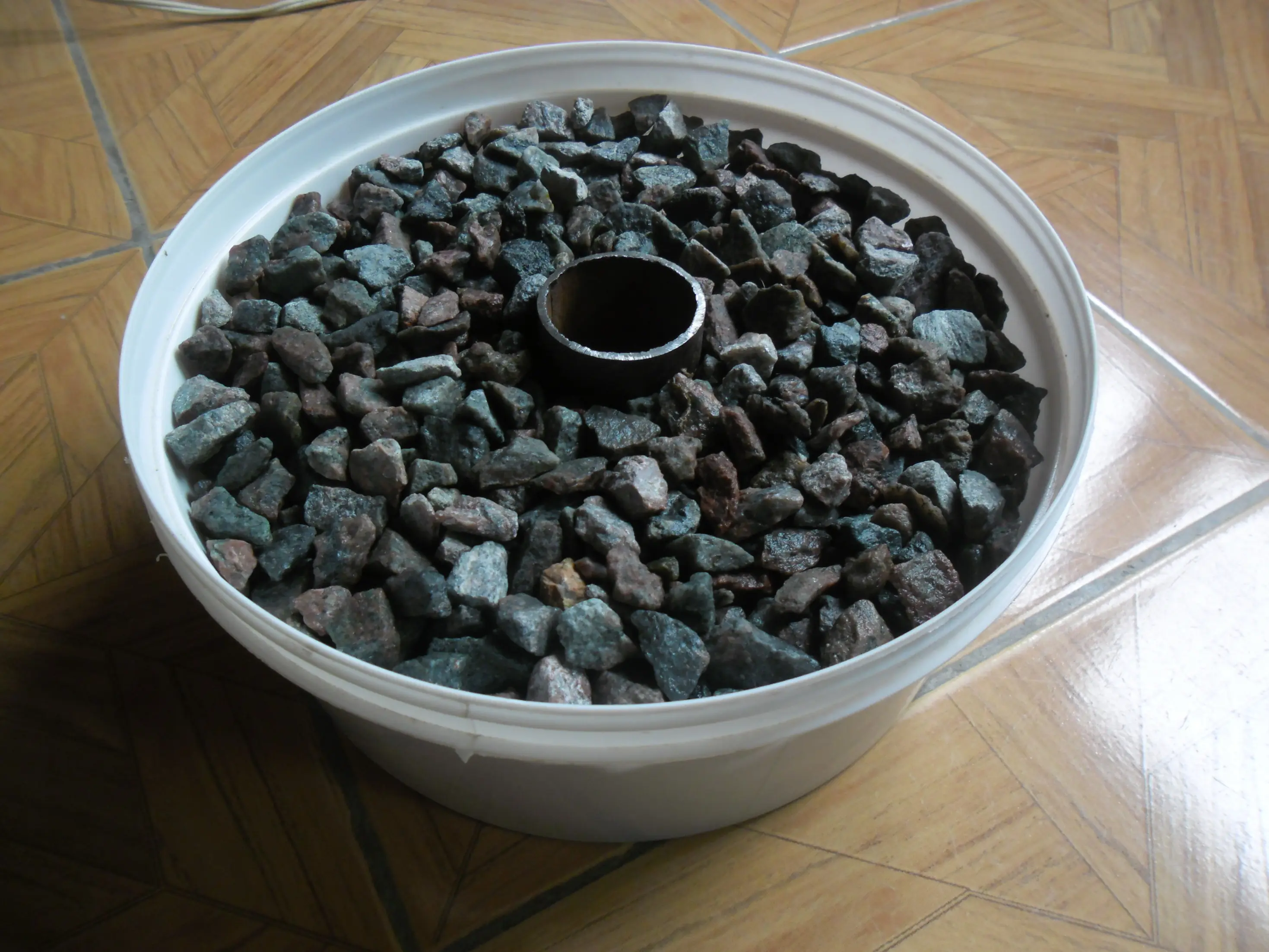 pesas caseras de cemento