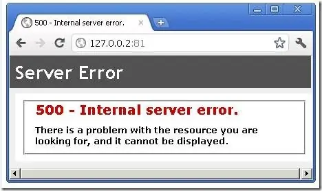 Error 500 Internal Server en Wordpress